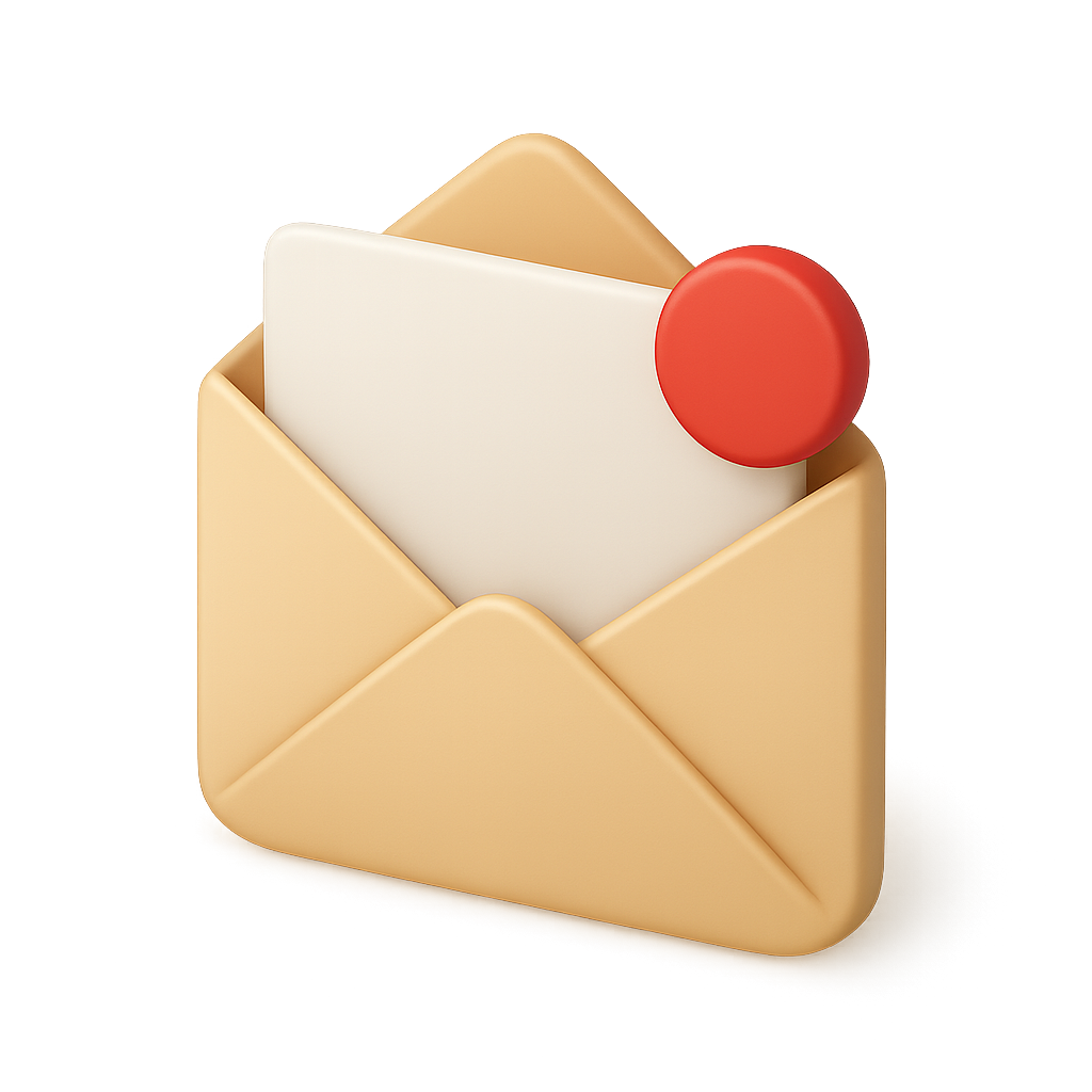 Message notification Lucien Fardel 3d Icone