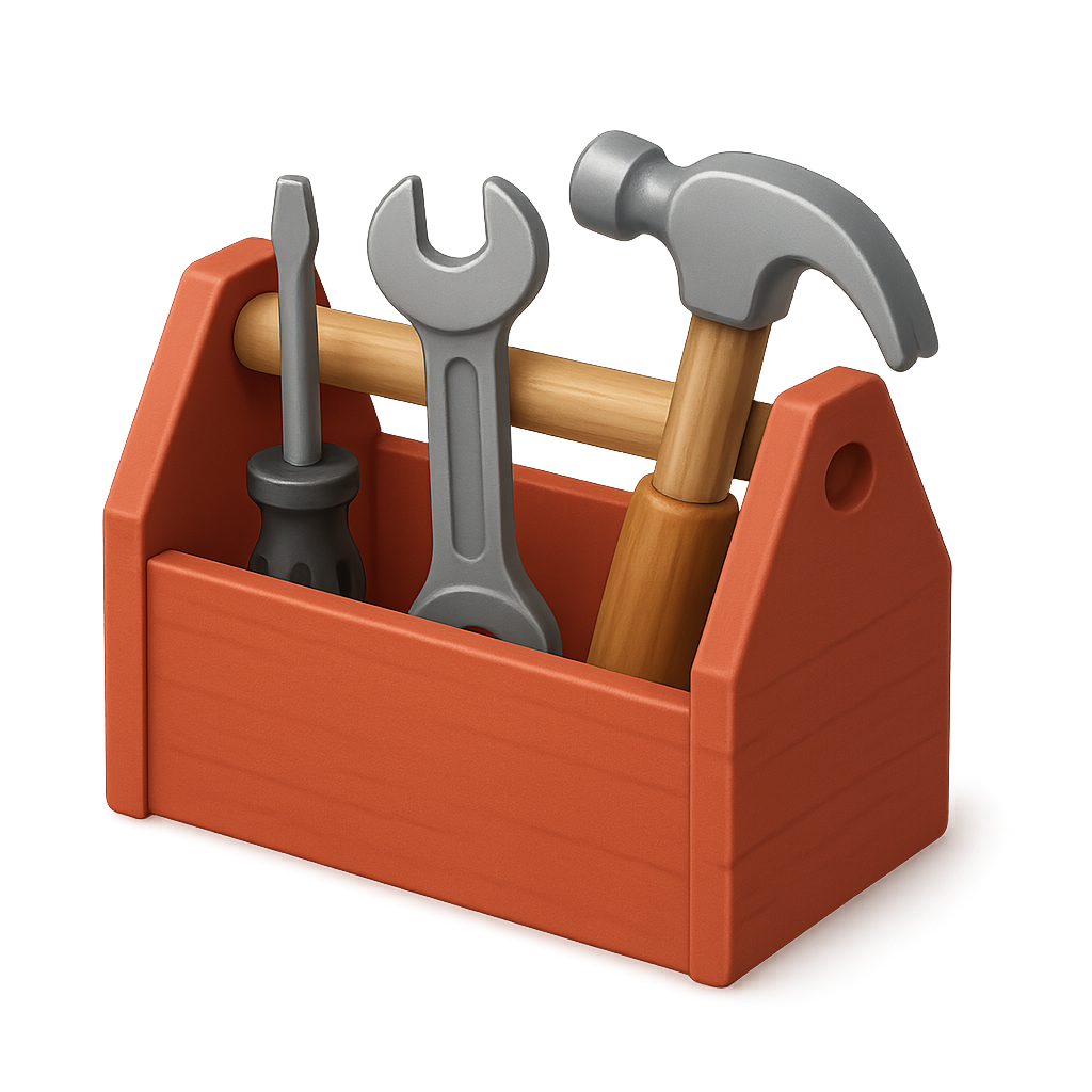 icone de boite à outils de bricolage pour les outils